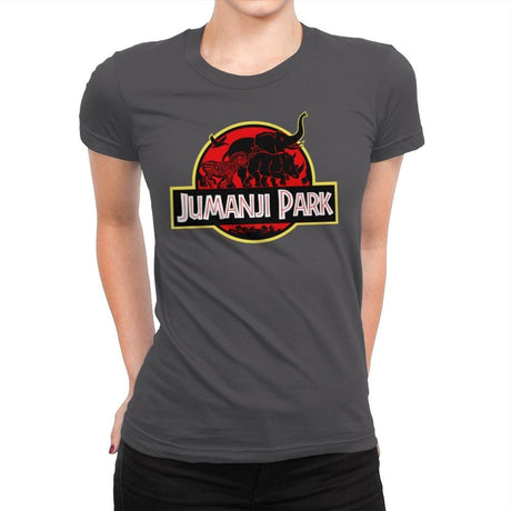 Jumanji Park - Womens Premium T-Shirts RIPT Apparel Small / Heavy Metal