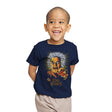 Jump Scare Lord - Youth T-Shirts RIPT Apparel X-small / Navy