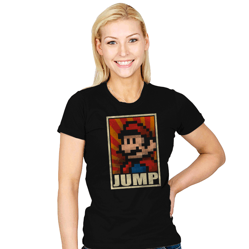 Jump! - Womens T-Shirts RIPT Apparel
