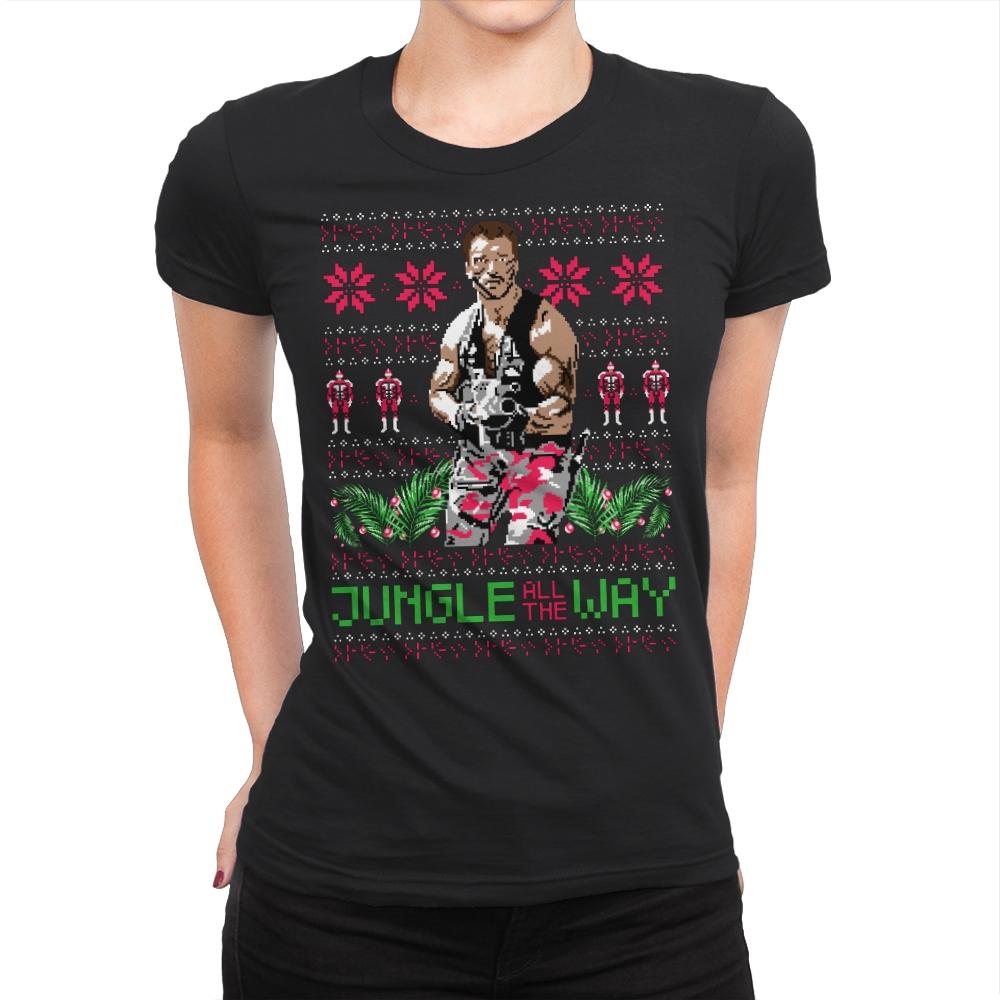 Jungle All The Way - Womens Premium T-Shirts RIPT Apparel Small / Black