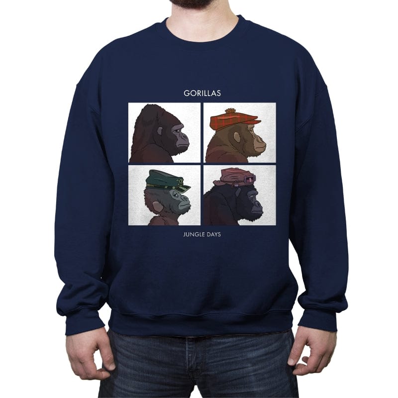 Jungle Days - Crew Neck Sweatshirt Crew Neck Sweatshirt RIPT Apparel Small / Navy