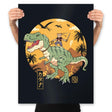 Jurassic Catana T-Rex - Prints Posters RIPT Apparel 18x24 / Black