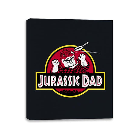 Jurassic Dad! - Canvas Wraps Canvas Wraps RIPT Apparel 11x14 / Black