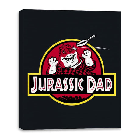 Jurassic Dad! - Canvas Wraps Canvas Wraps RIPT Apparel 16x20 / Black