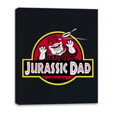 Jurassic Dad! - Canvas Wraps Canvas Wraps RIPT Apparel 16x20 / Black