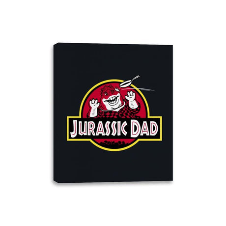 Jurassic Dad! - Canvas Wraps Canvas Wraps RIPT Apparel 8x10 / Black