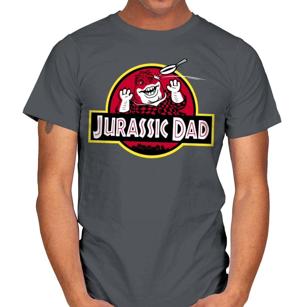 Jurassic Dad! - Mens T-Shirts RIPT Apparel Small / Charcoal