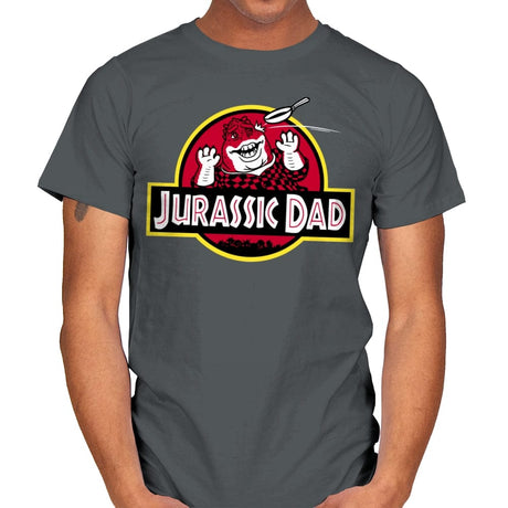 Jurassic Dad! - Mens T-Shirts RIPT Apparel Small / Charcoal