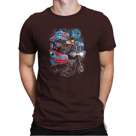Jurassic Dead Exclusive - Mens Premium T-Shirts RIPT Apparel Small / Dark Chocolate