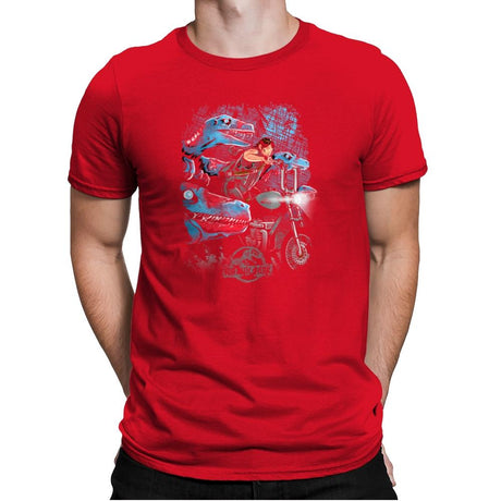 Jurassic Dead Exclusive - Mens Premium T-Shirts RIPT Apparel Small / Red
