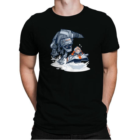 Jurassic Hoth - 80s Blaarg - Mens Premium T-Shirts RIPT Apparel Small / Black