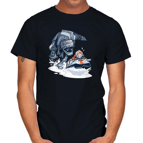 Jurassic Hoth - 80s Blaarg - Mens T-Shirts RIPT Apparel Small / Black