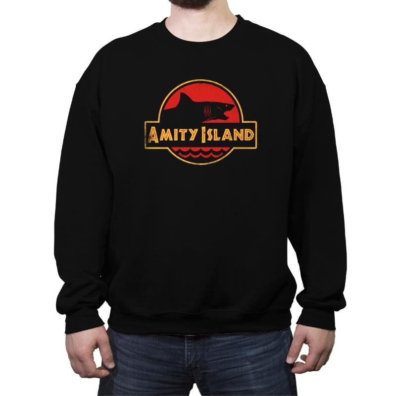 Jurassic Jaws - Crew Neck Sweatshirt Crew Neck Sweatshirt RIPT Apparel