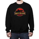 Jurassic Jaws - Crew Neck Sweatshirt Crew Neck Sweatshirt RIPT Apparel Small / Black