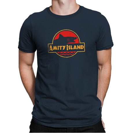 Jurassic Jaws - Mens Premium T-Shirts RIPT Apparel Small / Indigo