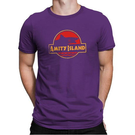 Jurassic Jaws - Mens Premium T-Shirts RIPT Apparel Small / Purple Rush
