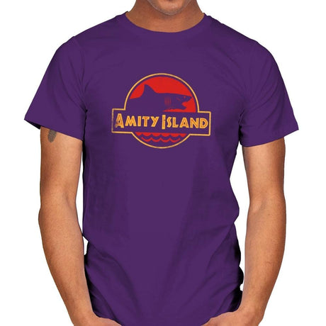 Jurassic Jaws - Mens T-Shirts RIPT Apparel Small / Purple