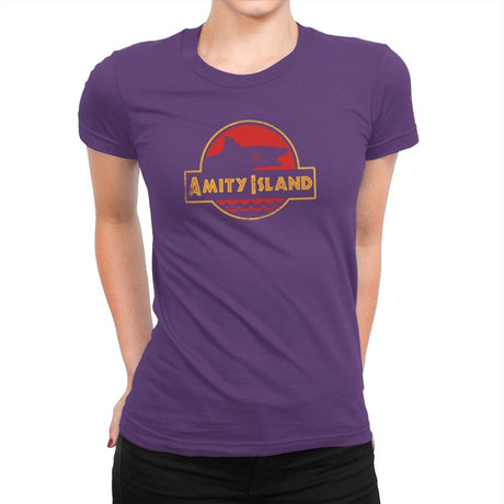 Jurassic Jaws - Womens Premium T-Shirts RIPT Apparel Small / Purple Rush