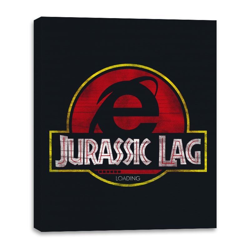 Jurassic Lag - Canvas Wraps Canvas Wraps RIPT Apparel 16x20 / Black