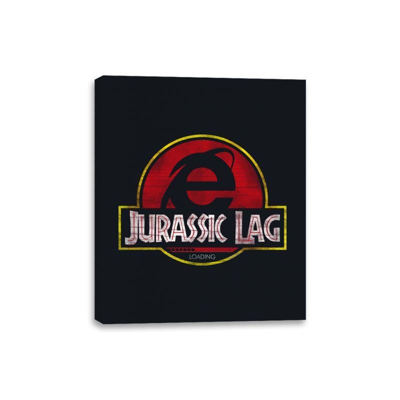 Jurassic Lag - Canvas Wraps Canvas Wraps RIPT Apparel 8x10 / Black