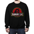 Jurassic Lag - Crew Neck Sweatshirt Crew Neck Sweatshirt RIPT Apparel Small / Black