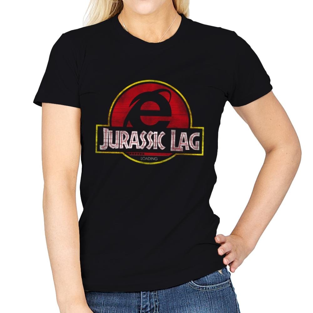 Jurassic Lag - Womens T-Shirts RIPT Apparel Small / Black