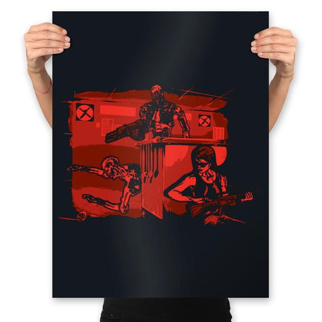 Jurassic Machines - Prints Posters RIPT Apparel 18x24 / Black