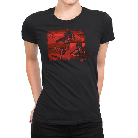Jurassic Machines - Womens Premium T-Shirts RIPT Apparel Small / Black