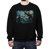 Jurassic Night - Crew Neck Sweatshirt Crew Neck Sweatshirt RIPT Apparel Small / Black