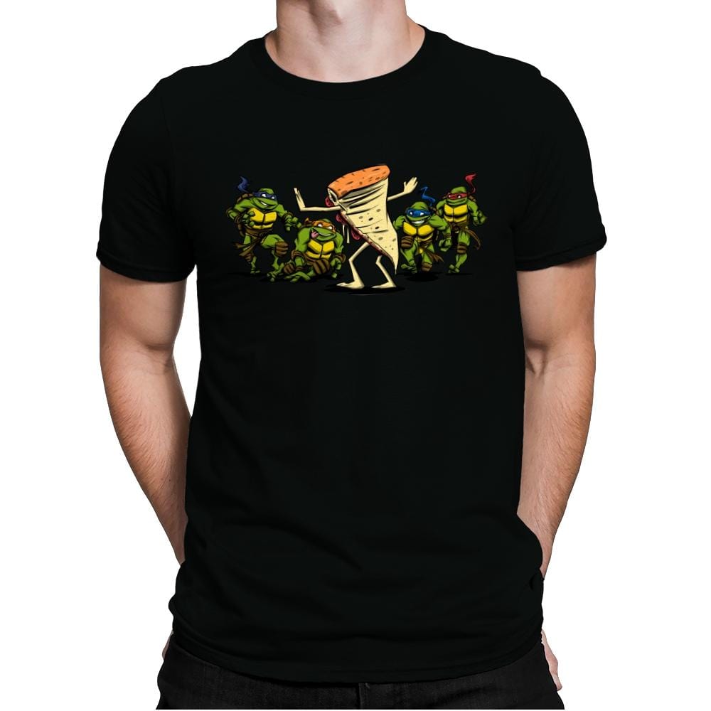 Jurassic Pizza - Mens Premium T-Shirts RIPT Apparel Small / Black