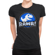 Jurassic Rawr! - Womens Premium T-Shirts RIPT Apparel Small / Black