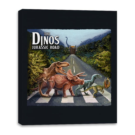 Jurassic Road - Canvas Wraps Canvas Wraps RIPT Apparel 16x20 / Black