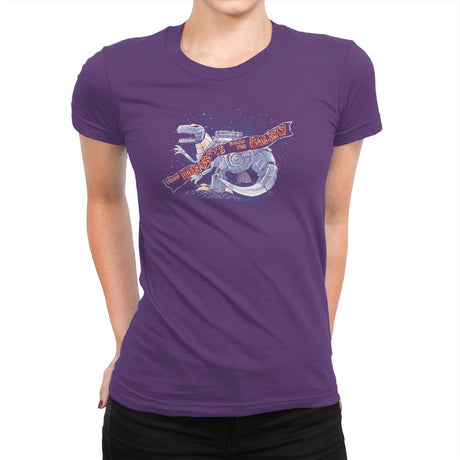 Jurassic Spark Exclusive - Womens Premium T-Shirts RIPT Apparel Small / Purple Rush