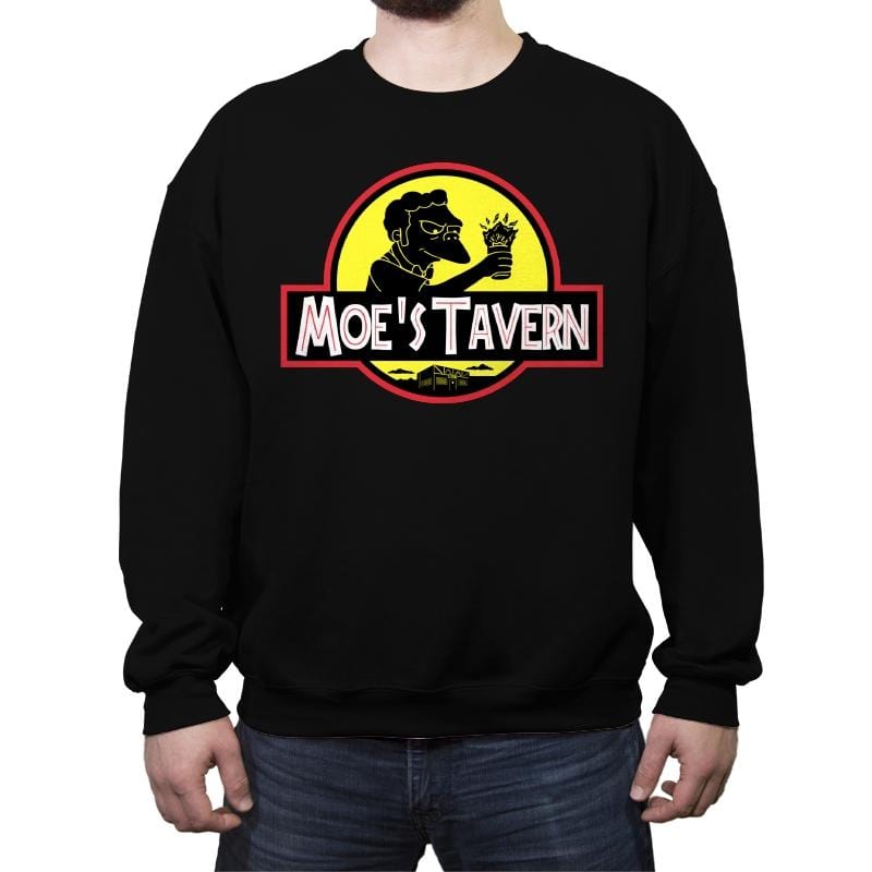 Jurassic Tavern - Crew Neck Sweatshirt Crew Neck Sweatshirt RIPT Apparel Small / Black