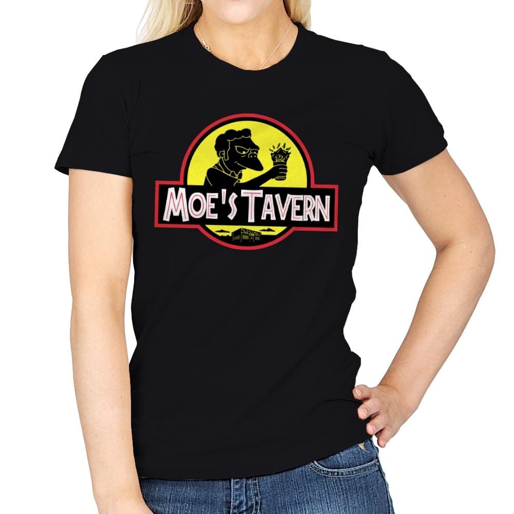 Jurassic Tavern - Womens T-Shirts RIPT Apparel Small / Black