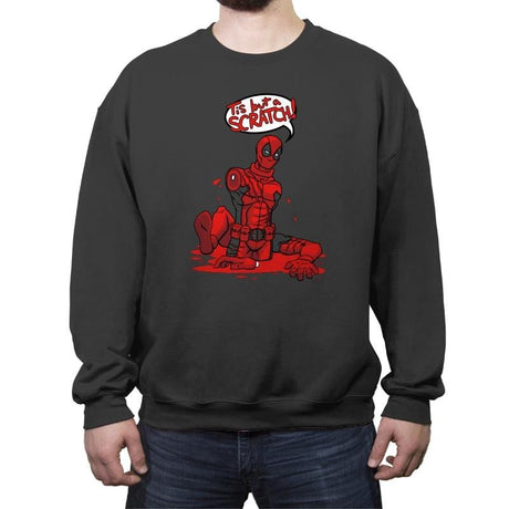 Just a Flesh Wound - Crew Neck Sweatshirt Crew Neck Sweatshirt RIPT Apparel Small / Charcoal