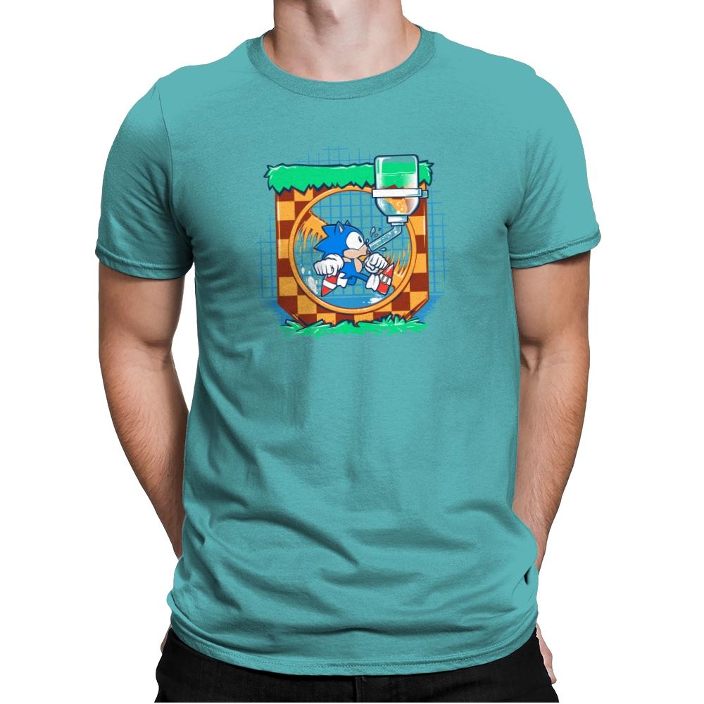 Just a Hog in a Cage Exclusive - Mens Premium T-Shirts RIPT Apparel Small / Tahiti Blue