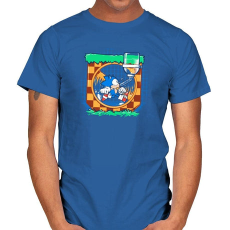 Just a Hog in a Cage Exclusive - Mens T-Shirts RIPT Apparel Small / Royal