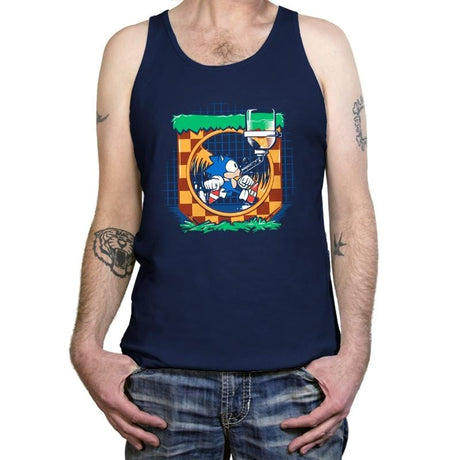 Just a Hog in a Cage Exclusive - Tanktop Tanktop RIPT Apparel X-Small / Navy