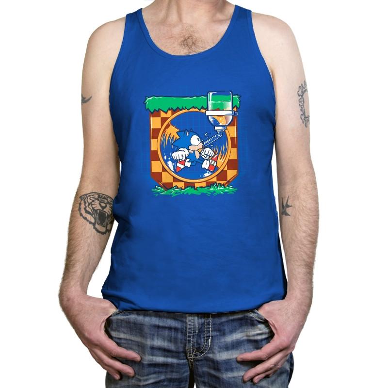 Just a Hog in a Cage Exclusive - Tanktop Tanktop RIPT Apparel X-Small / True Royal