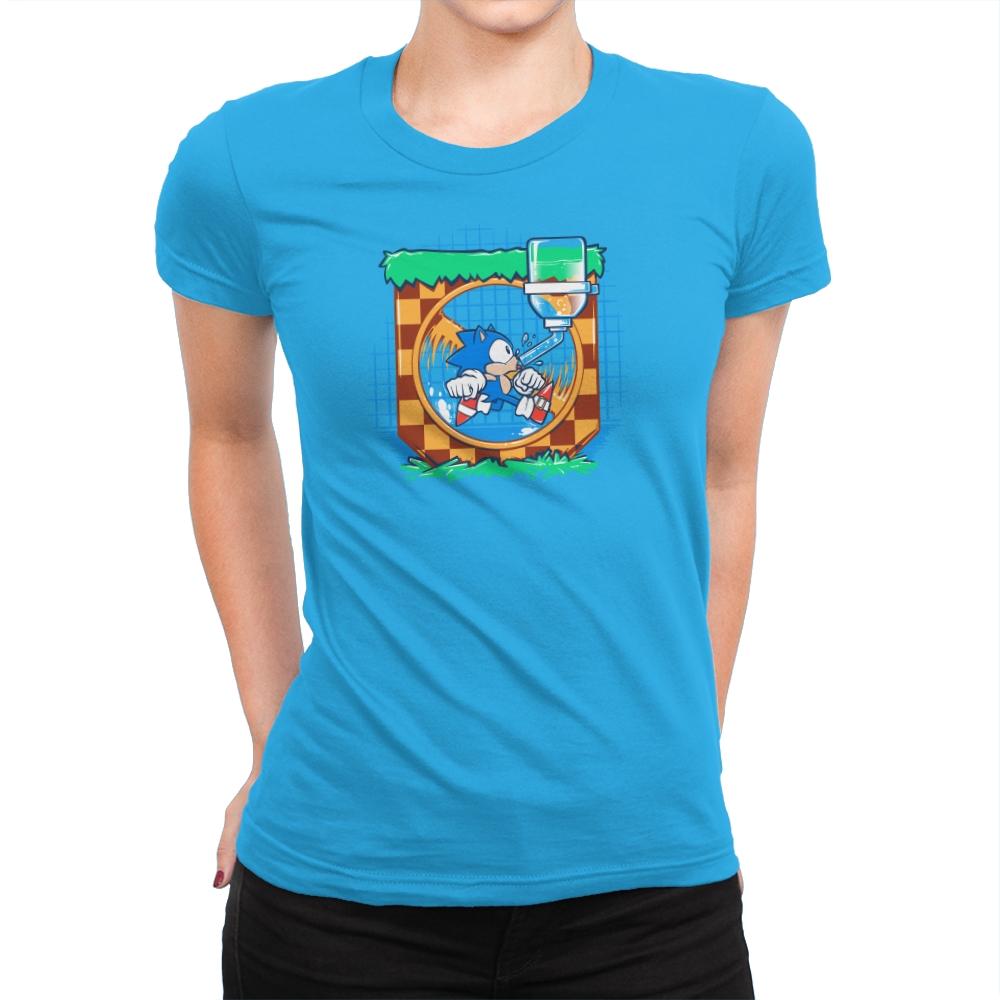 Just a Hog in a Cage Exclusive - Womens Premium T-Shirts RIPT Apparel Small / Turquoise