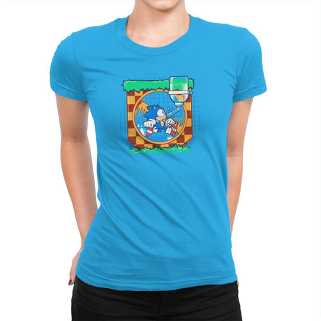 Just a Hog in a Cage Exclusive - Womens Premium T-Shirts RIPT Apparel Small / Turquoise