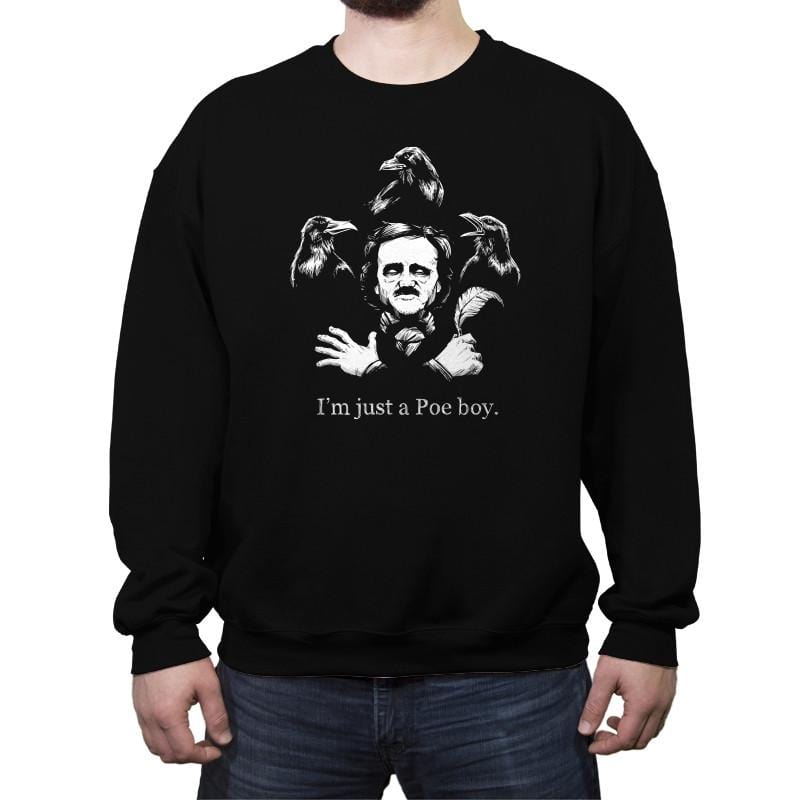 Just a Poe Boy - Crew Neck Sweatshirt Crew Neck Sweatshirt RIPT Apparel Small / Black