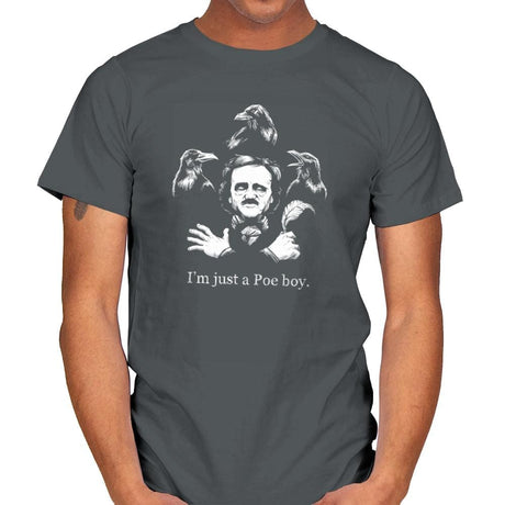 Just a Poe Boy Exclusive - Mens T-Shirts RIPT Apparel Small / Charcoal