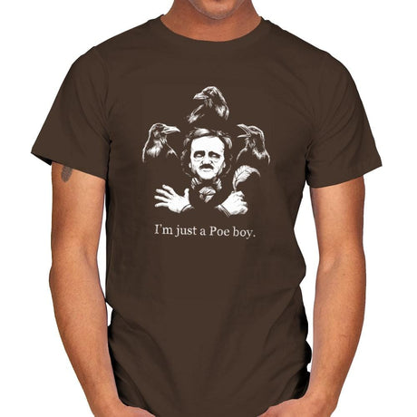Just a Poe Boy Exclusive - Mens T-Shirts RIPT Apparel Small / Dark Chocolate