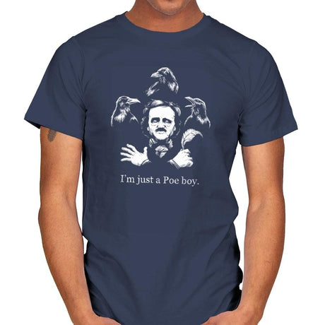 Just a Poe Boy Exclusive - Mens T-Shirts RIPT Apparel Small / Navy