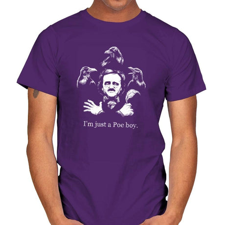 Just a Poe Boy Exclusive - Mens T-Shirts RIPT Apparel Small / Purple
