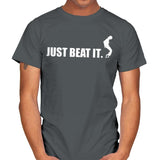 Just Beat It. - Mens T-Shirts RIPT Apparel Small / Charcoal