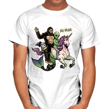 Just Believe - Mens T-Shirts RIPT Apparel Small / White