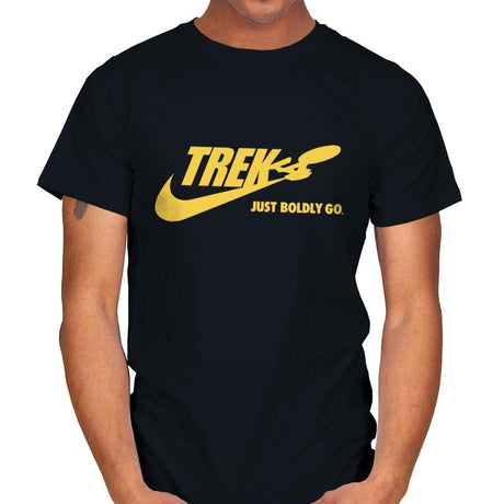 Just Boldly Go - Mens T-Shirts RIPT Apparel Small / Black